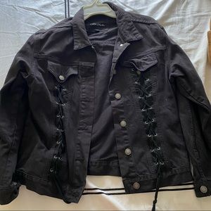 NORDSTROM black jean jacket